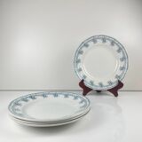 Set of 4 flat plates St Amand, circa 1930