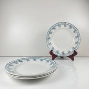Set de 4 assiettes plates St Amand, vers 1930