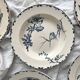 6 “Oxford” ironstone soup plates from Choisy le Roi