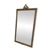 Miroir rectangulaire en bois doré