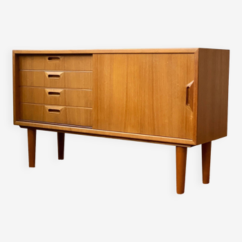 Enfilade en teck, danemark années 1960/1970, mid-c moderne, vintage