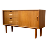 Enfilade en teck, danemark années 1960/1970, mid-c moderne, vintage