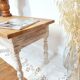 Renovated limed oak coffee table
