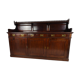 Early 20th-century English mahogany dresser / sideboard – brass campaign hardware