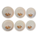 Set of 6 dessert or bread plates - 17 cm - vintage Bareuther