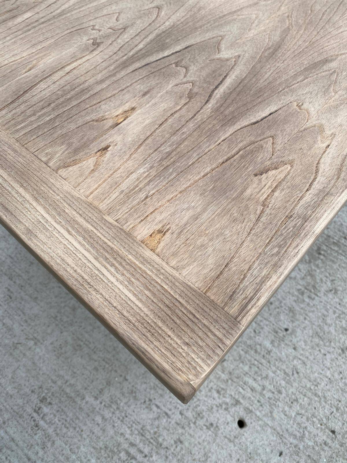 Renovated extendable farmhouse table in raw oak 255cm