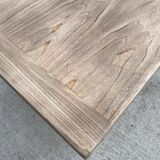 Renovated extendable farmhouse table in raw oak 255cm