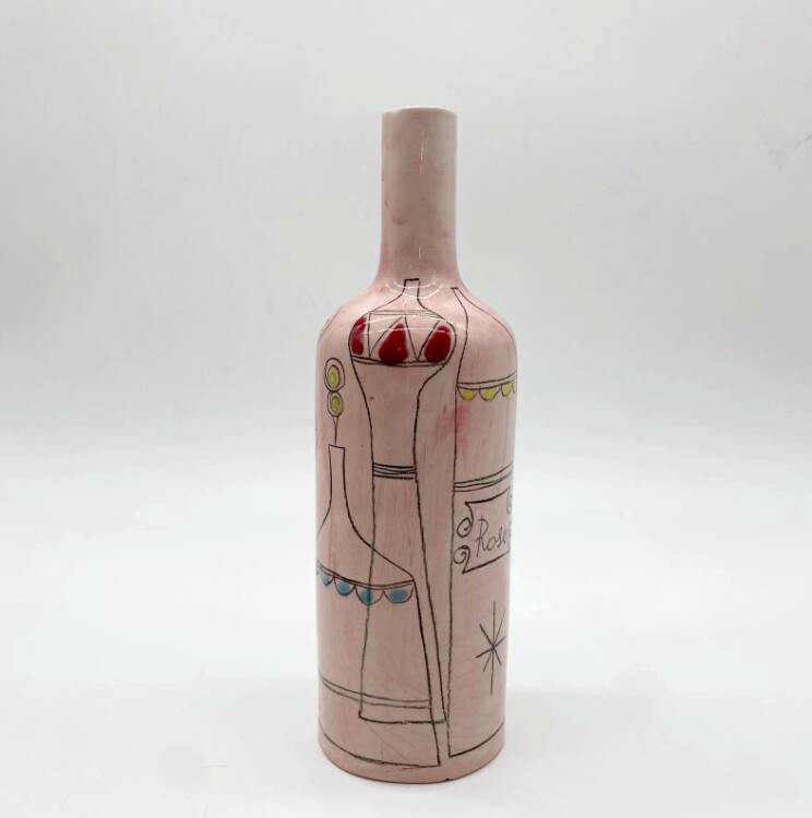 Ceramic "bottle" vase, Prato, Italy, 1960s