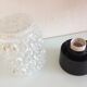 Glass ceiling light structured by RZB Leuchten, vintage 60/70s