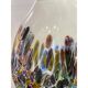 Contemporary murrine murano glass style with multicolored vase