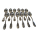 12 silver-plated ice cream scoops, Christofle Vendome model, 12.9 cm