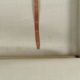 Set three vintage leather suitcases