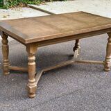 Table à manger de ferme extensible renaissance espagnol patinée 10 places