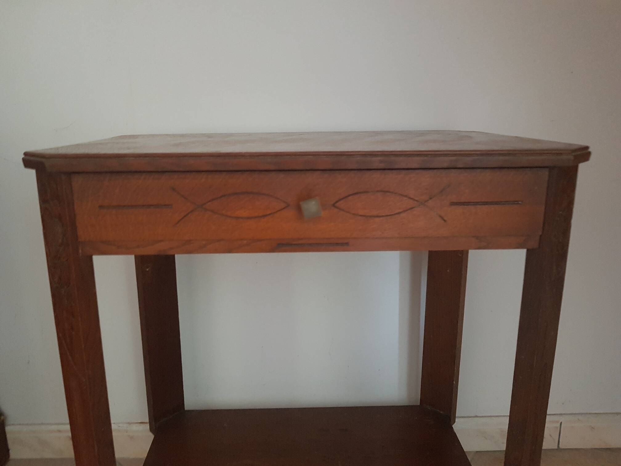 Art Deco console serving table