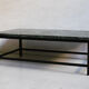 Marble and iron coffee table, 1950s