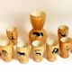 Orangeade set 9 glasses 1 pitcher Grandjean Jourdan Vallauris theme African Savannah 50s