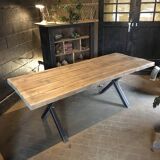 Large artisanal solid wood table