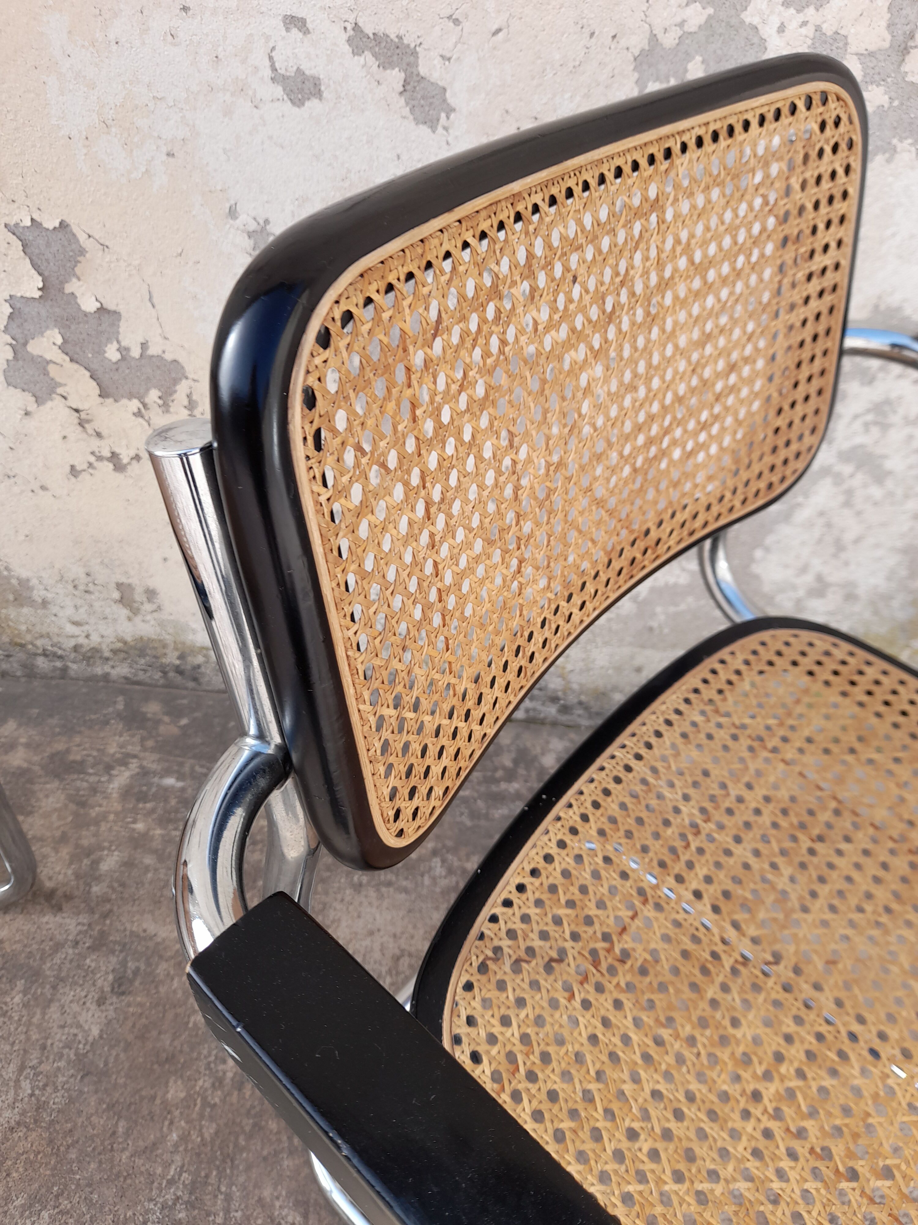 Paire de fauteuils B64 Cesca de Marcel Breuer