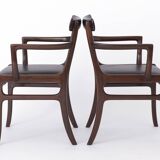2 Armchairs Vintage 1960s by Ole Wanscher, model Rungstedlund, Danish