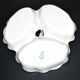 Limoges coupe mendiant polylobé en porcelaine U&C