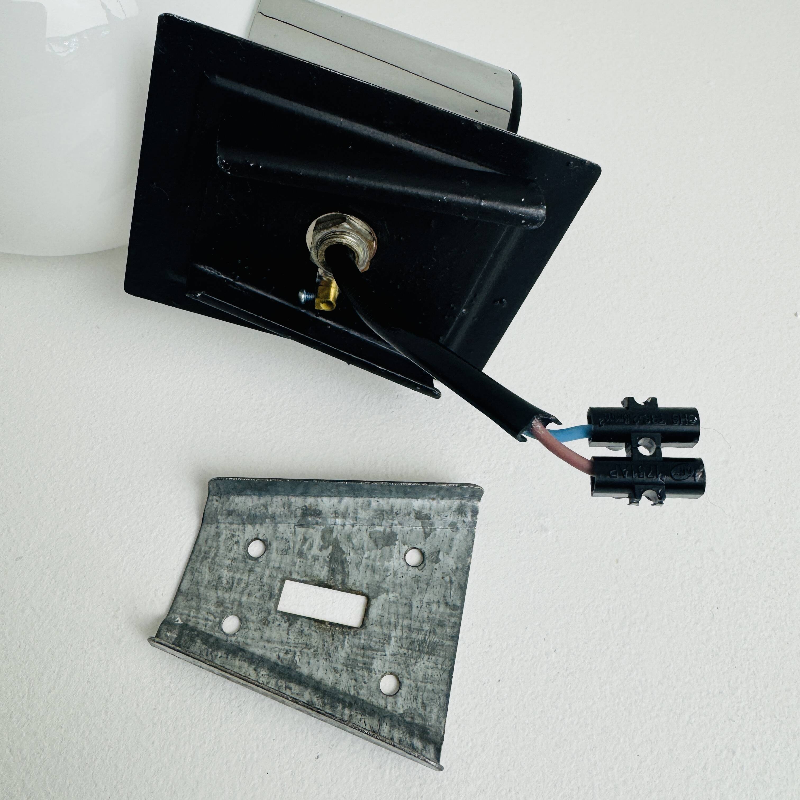 Old small "targetti" vintage wall light