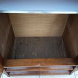 Art Deco walnut burl buffet