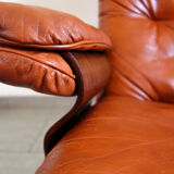 Leather armchair G Mobel, Sweden 60s