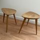 Duo of Tripods, 50s in oak