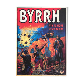 Vintage byrrh wine tonic poster