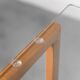 dining table in 70s vintage modern wood