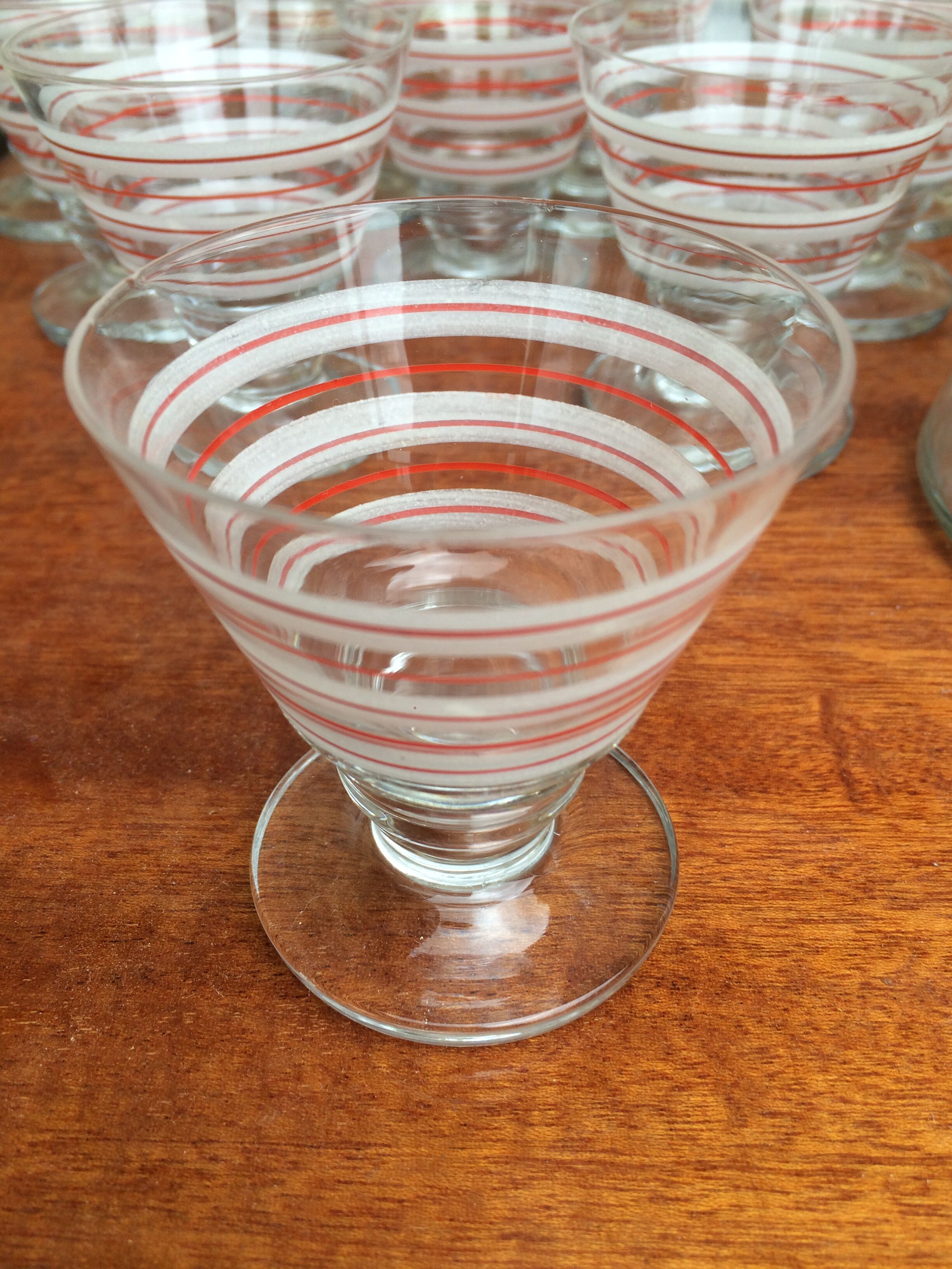 Carafe lot and liqueur glasses