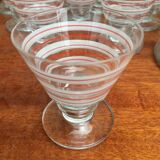Carafe lot and liqueur glasses