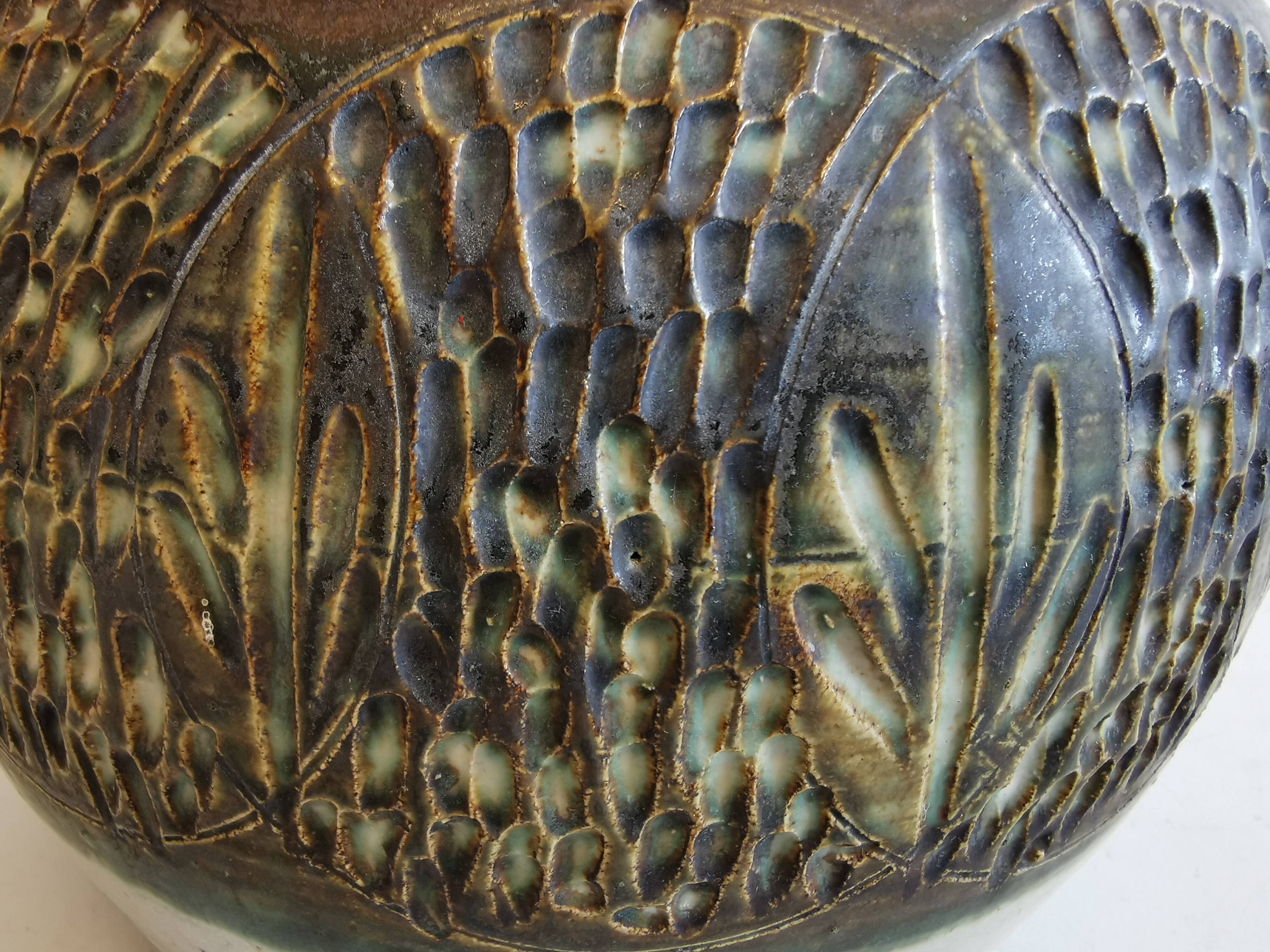 Gigantic ceramic table lamp, Danish, from the 60-70s, Made by Hans Axel Schjelde = HAS