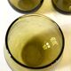 Blown glass liqueur carafe and its 4 small glasses