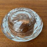 Glass candlestick from the mid-century Danish Capriole series by Royal Copenhagen, 1960s.