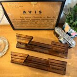 Set of 2 wooden coat hooks