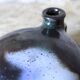 Enameled stoneware gourd signed