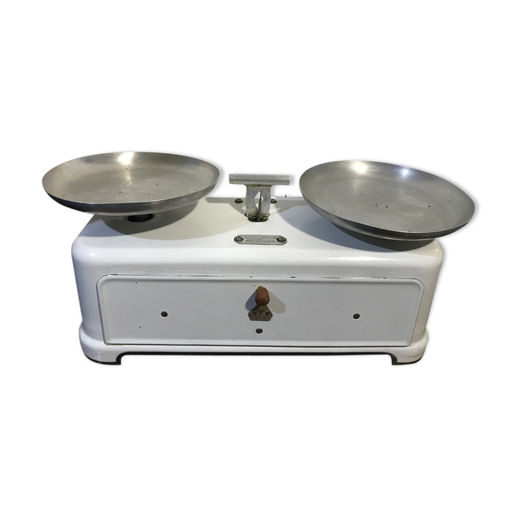 ANCIENNE BALANCE DE Ménage PERCA Blanche 0 à 5 kg Vintage années 50/60 EUR 18,90 - FR