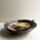 Stylised and signed glazed ceramic salad bowl, France circa 1970.