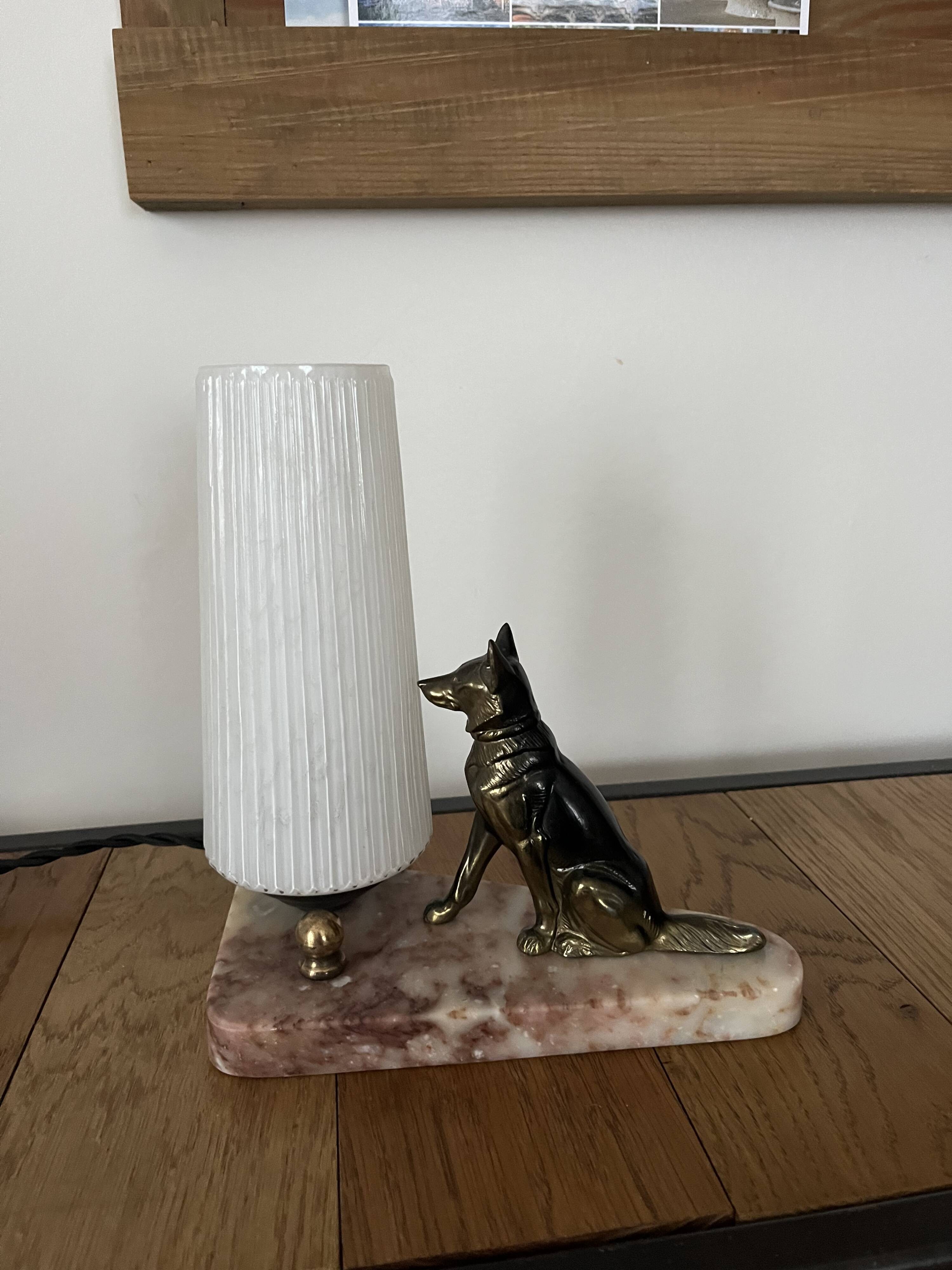 Lampe de chevet bébé chien articulé • Ma Lampe de Chevet