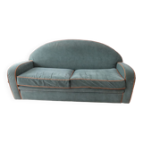 Velvet club sofa - 4 seats - damaged