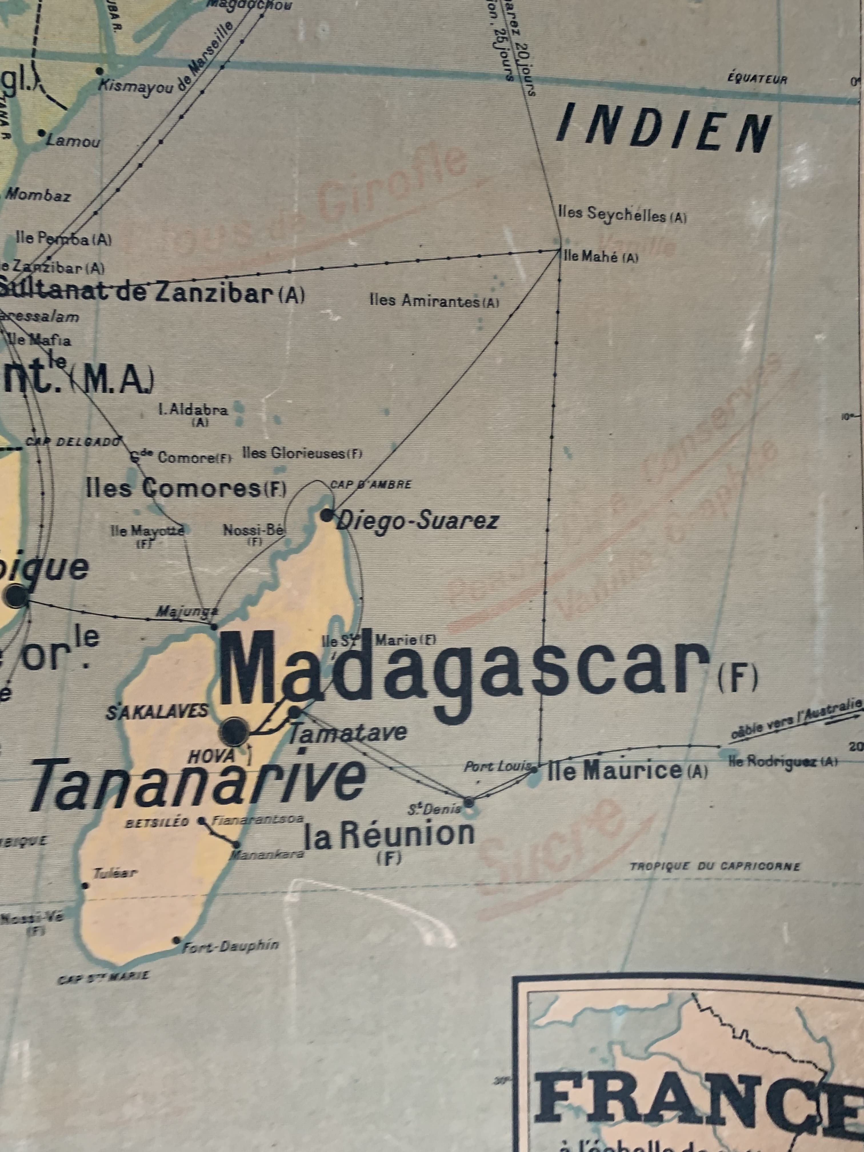 Old map Political Africa - n°17 and 17 bis by Vidal Lablache