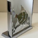 Lampe poisson signée vintage design années 50