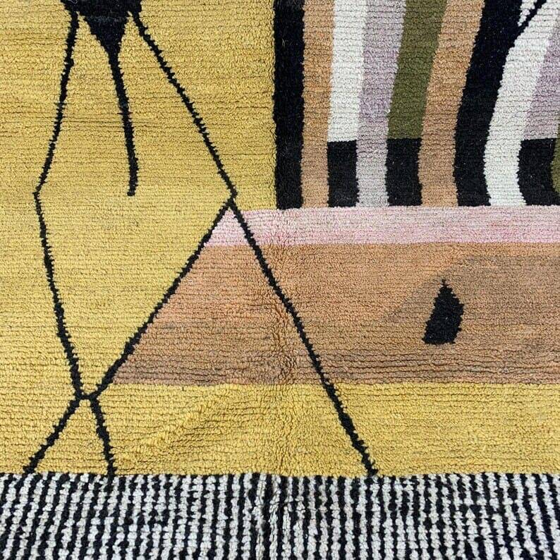 Handmade Moroccan Atlas Berber rug, size 140 x 260 cm.