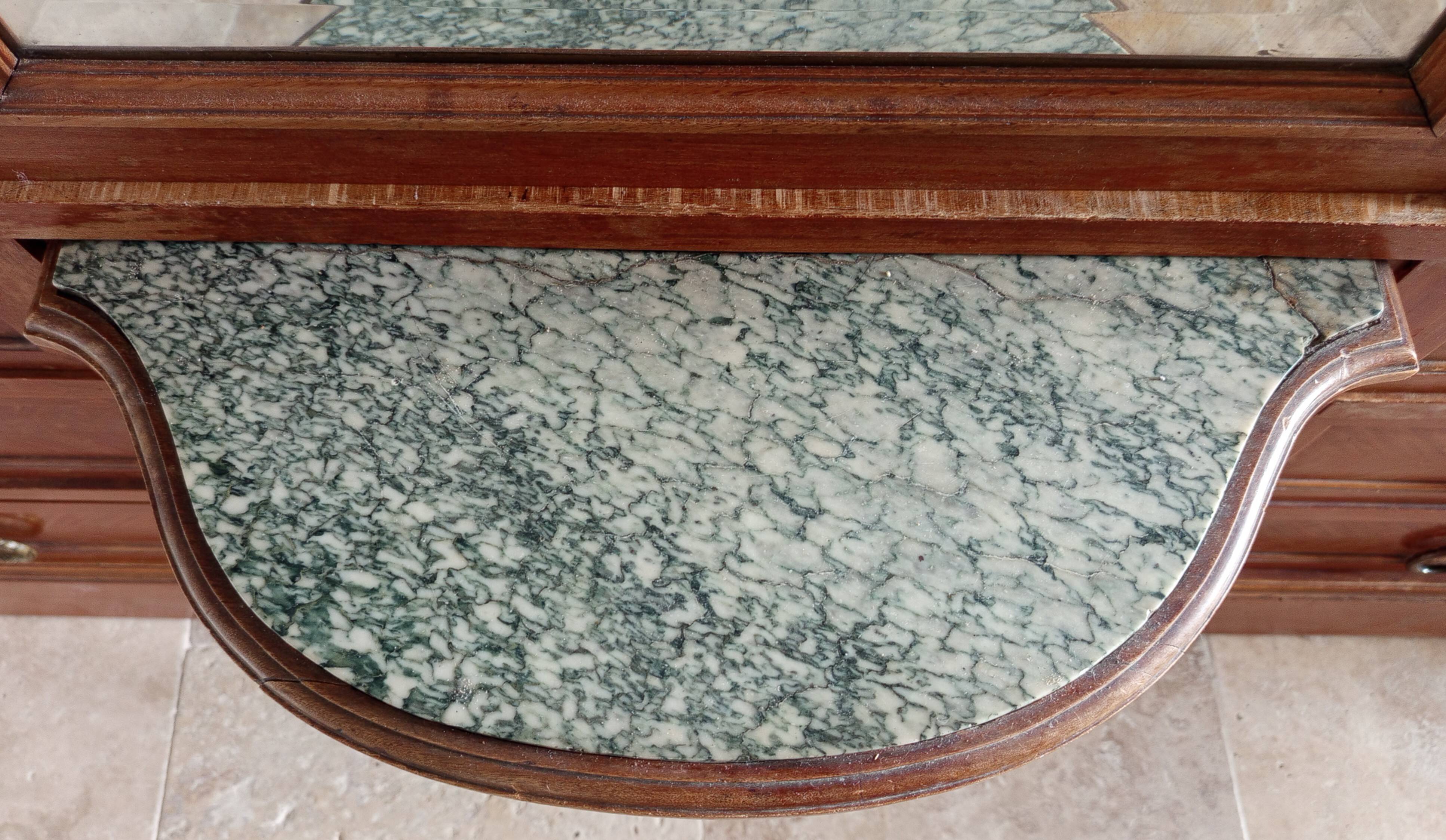 Art Nouveau Art Deco beech cabinet