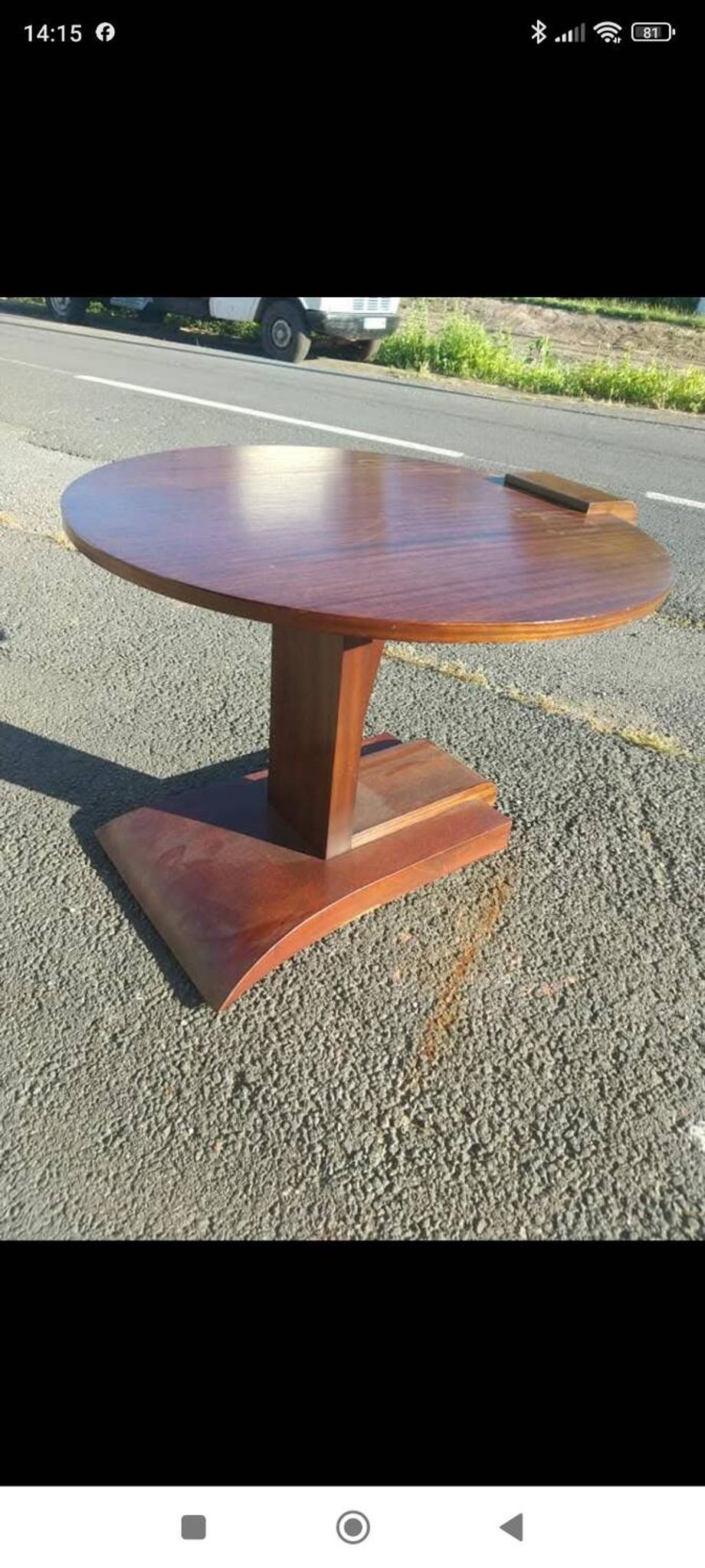 Mahogany side table, 1930
