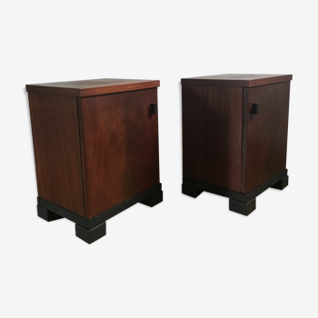 Pair of art deco nightstands