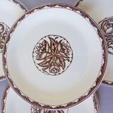 4 vintage dessert plates from Sarreguemines, Argonne model 210718