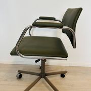 Vintage Fern Grey Office Arm Chair from Kovona Model K-380 from Czech 1970’s