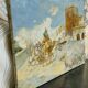 A. Guevenne – Scène orientaliste animée au chameau – Huile sur toile -